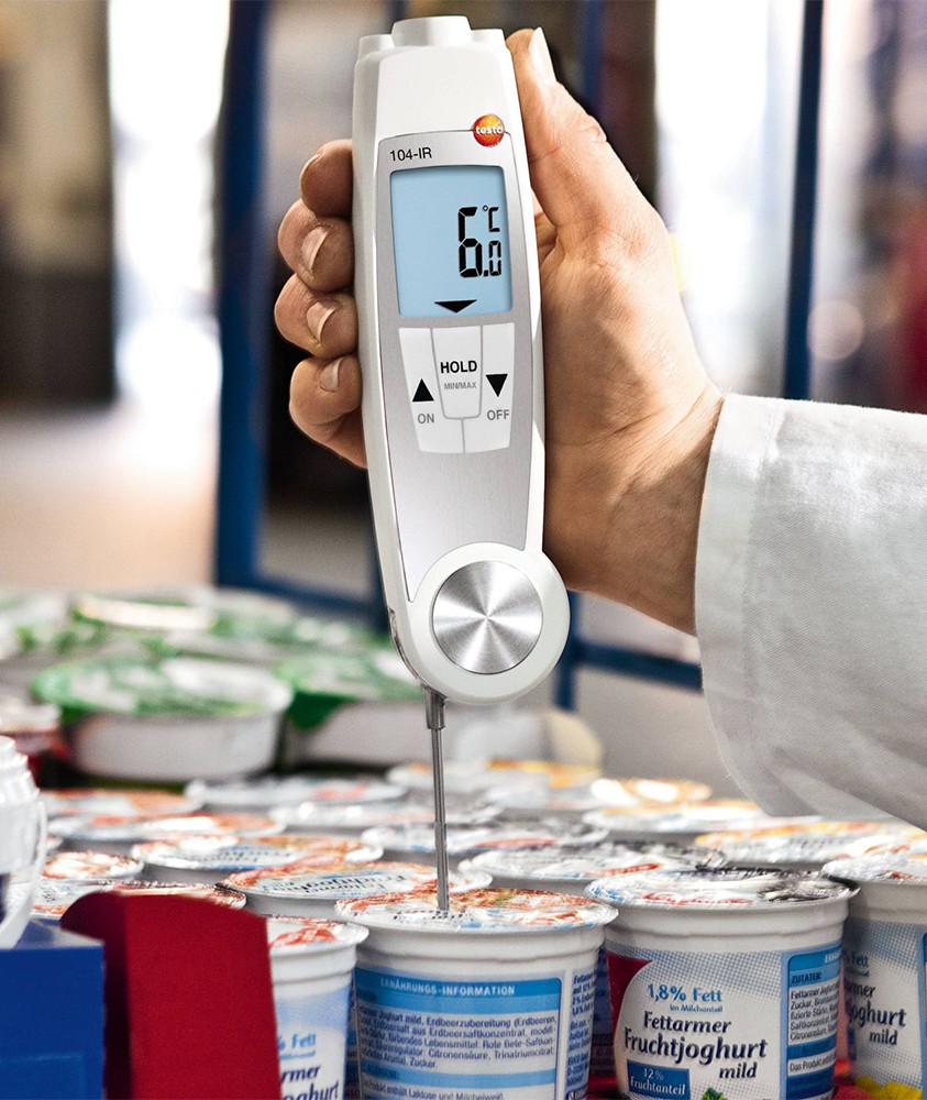 Testo 0560 1040 testo 104-IR 2 en 1 Thermomètre de pénétration